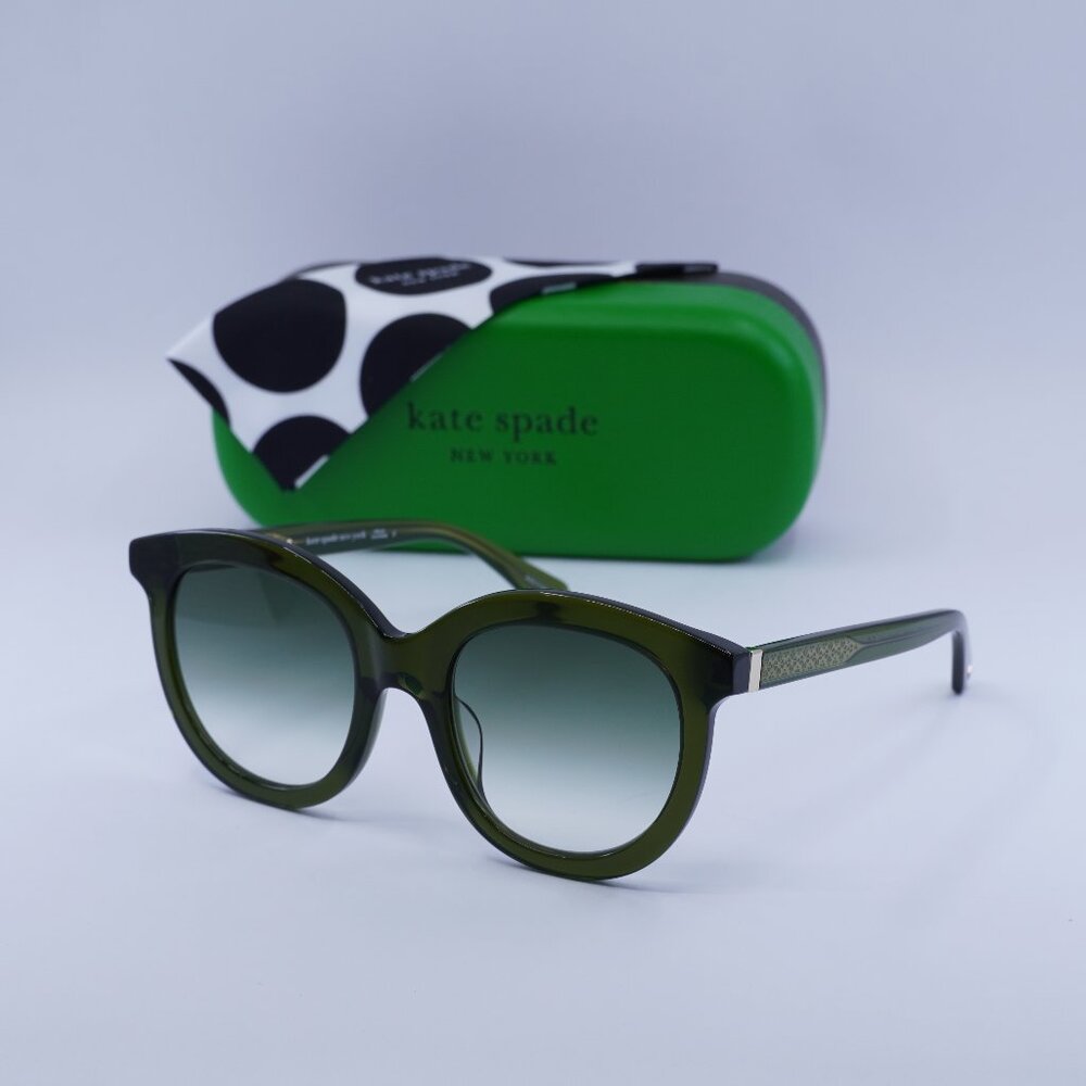 Kate Spade LILLIAN/G/S 00OX 9K Round Sunglasses - Green/Blue